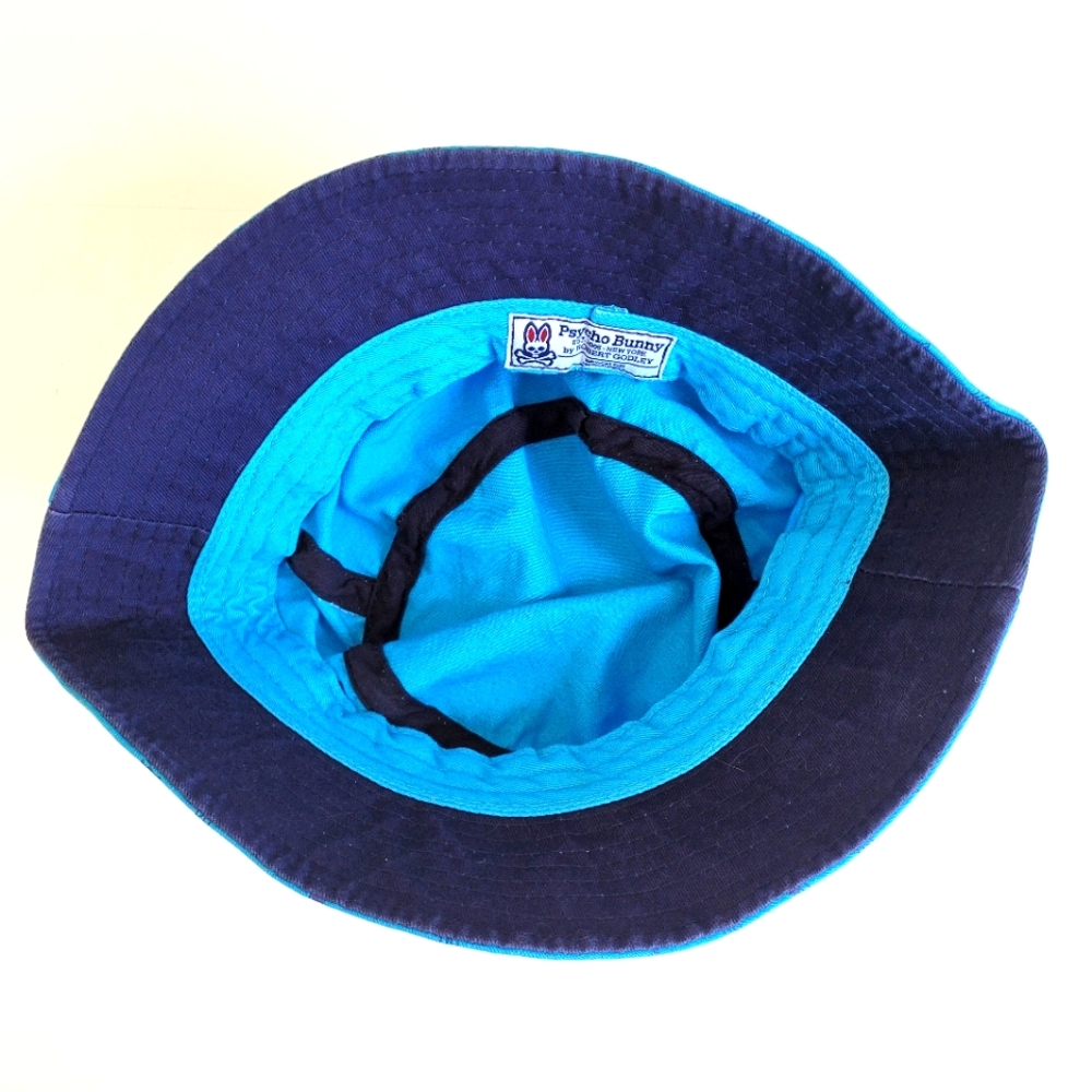 Psycho Bunny Hopped Up Bucket Blue Orange Cotton - Picture 4 of 5